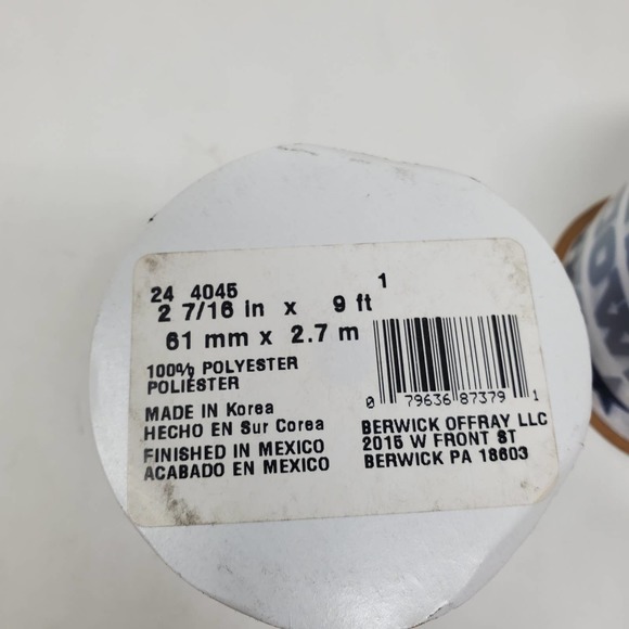 NEW 2.5" NFL Dallas Cowboys Ribbon, 9 foot spool, Licensed NFL Offray Ribbon - Picture 4 of 5